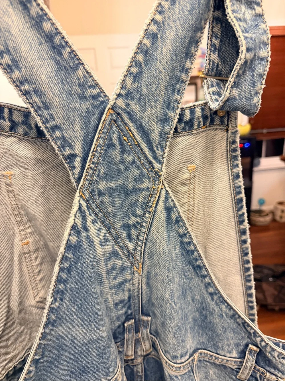 We The Free Light Blue Denim Overalls barrel - Picture 5 of 5